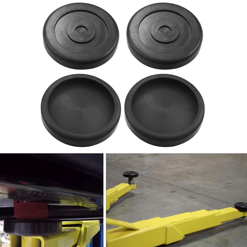 Bolaxin Round Rubber Arm Pads for BENDPAK DANNMAR Lift Set of 4 HD Slip on # 5715017 - Image 1
